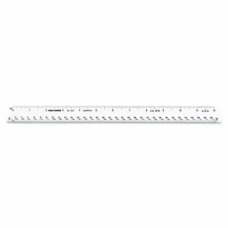 Chartpak® Triangular Scale, Plastic, 12" Long, Architectural, White