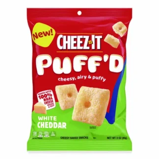 Cheez-It® Puff'd Crackers, White Cheddar, 3 oz Bag, 6/Carton