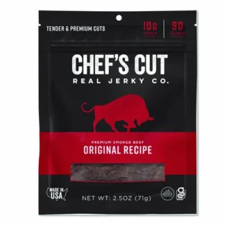 Chef's Cut Real Steak Jerky, Original Recipe, 2.5 oz Bag