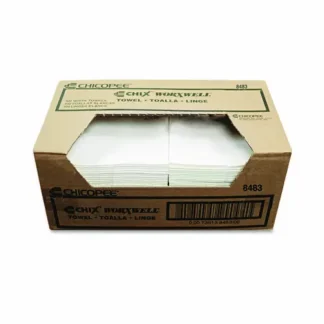 Chicopee® Durawipe Shop Towels, 13 x 15, Flat, White, 300/Carton