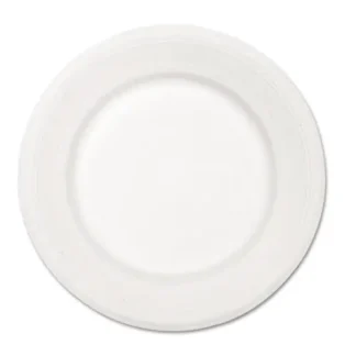 Chinet® Paper Dinnerware Plate, 10.5" Diameter, White, 500/Carton