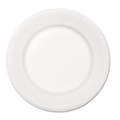 Chinet® Paper Dinnerware Plate, 10.5" Diameter, White, 500/Carton