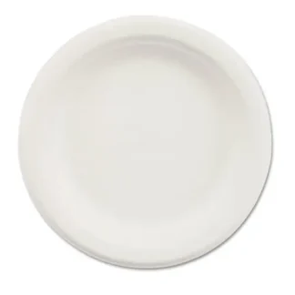 Chinet® Paper Dinnerware Plate, 6" Diameter, White, 125 Pack