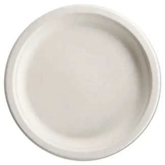 Chinet® PaperPro Naturals Fiber Dinnerware Plate, 10.5" Diameter, Natural, 125/Pack, 4 Packs/Carton