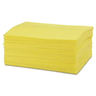 Chix® Masslinn Dust Cloths, 1-Ply, 16" x 24", Unscented, Yellow, 50/Pack, 8 Packs/Carton