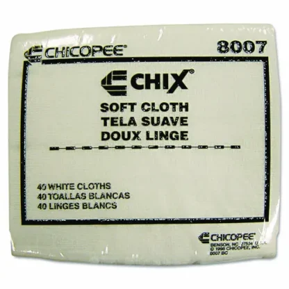 Chix® Soft Cloths, 13 x 15, White, 40/Pack, 30 Packs/Carton