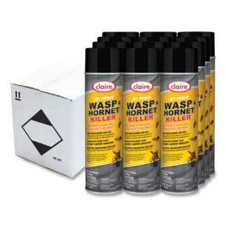Claire® Jet Force Wasp and Hornet Killer, 14 oz Aerosol Spray, 12/Carton