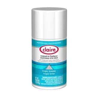 Claire® Metered Air Freshener, Tropic Breeze, 7 oz Aerosol Spray, 12/Carton