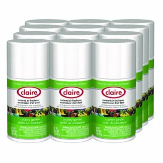 Claire® Metered Air Freshener, Country Garden, 11 oz Aerosol Spray, 12/Carton