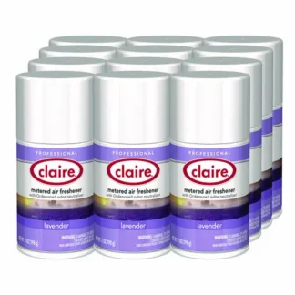 Claire® Metered Air Freshener, Lavender, 11 oz Aerosol Spray, 12/Carton