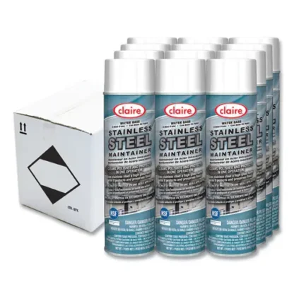 Claire® Stainless Steel Maintainer, Lemon Scent, 16 oz Aerosol Spray