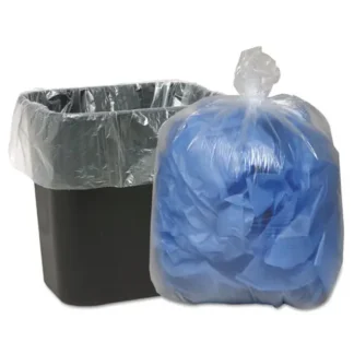 Classic Clear Linear Low-Density Can Liners, 16 gal, 0.6 mil, 24" x 33", Clear, 25 Bags/Roll, 20 Rolls/Carton