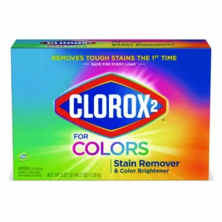 Clorox 2® for Colors Stain Remover and Color Brightener Powder, Original, 49.2 oz Box, 4/Carton