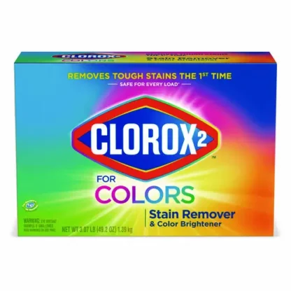 Clorox 2® for Colors Stain Remover and Color Brightener Powder, Original, 49.2 oz Box, 4/Carton
