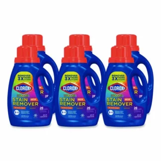 Clorox 2® For Colors Stain Remover and Laundry Additive, Bleach Free, Original, 33 oz Bottle, 6/Carton