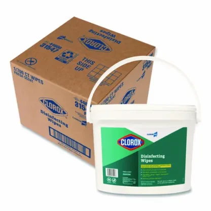 Clorox® Disinfecting Wipes, Fresh Scent, White, 700 Wipes per Bucket, 7" x 8"