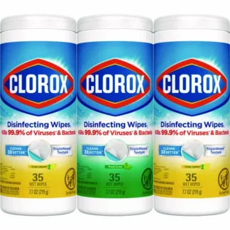 Clorox® Disinfecting Wipes, Fresh Scent/Citrus Blend, White, 35 wipes per Canister, 3 Canisters per Pack