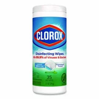 Clorox® Disinfecting Wipes, Bleach Free, Fresh Scent, 35 Wipes/Canister, 7" x 8"