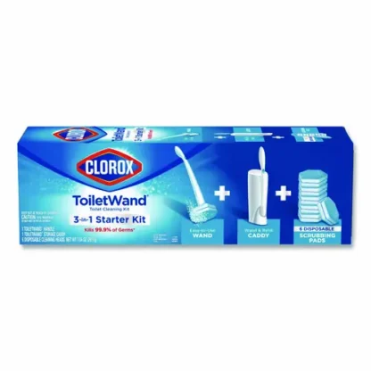 Clorox® ToiletWand Disposable Toilet Cleaning System: Handle, Caddy and Refills, White
