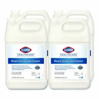 Clorox Healthcare® Bleach Germicidal Cleaner, 128 oz Refill Bottle, 4/Carton
