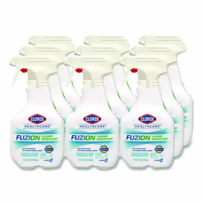 Clorox Healthcare® Fuzion Cleaner Disinfectant, Unscented, 32 oz Spray Bottle, 9/Carton