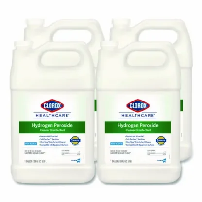 Clorox Healthcare® Hydrogen-Peroxide Cleaner/Disinfectant, 1 gal Bottle, 4/Carton