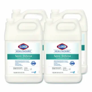 Clorox Healthcare® Spore Defense Cleaner Disinfectant, Closed System, 1 gal Refill Bottle, 4/Carton