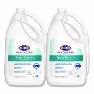 Clorox Healthcare® Spore Defense Cleaner Disinfectant, Open System, 1 gal Refill Bottle, 4/Carton