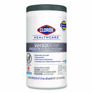 Clorox Healthcare® VersaSure Cleaner Disinfectant Wipes, Original Scent, White, 85 Wipes/Canister