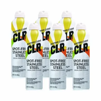CLR® Spot-Free Stainless Steel Cleaner, Citrus, 12 oz Can, 6/Carton