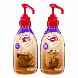 Coffee mate® Liquid Coffee Creamer, Sweetened Original, 1.5 L Pump Bottle, 2/Carton