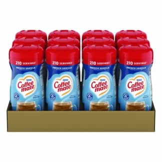 Coffee mate® Non-Dairy Powdered Creamer, French Vanilla, 15 oz Canister, 12/Carton