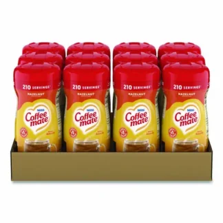 Coffee mate® Non-Dairy Powdered Creamer, Hazelnut, 15 oz Canister, 12/Carton