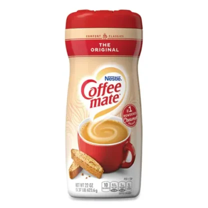 Coffee mate® Non-Dairy Powdered Creamer, Original, 22 oz Canister, 12/Carton