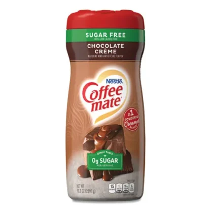 Coffee mate® Sugar Free Chocolate Cream Powdered Creamer, 10.2 oz Canister, 6/Carton