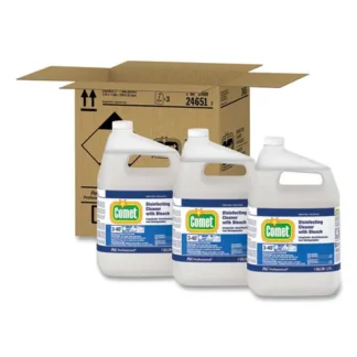 Comet® Disinfecting Cleaner w/Bleach, 1 gal Bottle, 3/Carton