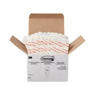 Command™ Poster Strips, Removable, White, 256/Pack