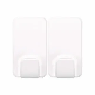 Command™ X-Large Utility Hooks, Plastic, White, 15 lb Capacity, 2 Hooks and 8 Strips/Pack