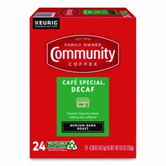 Community Coffee® Cafe Special Decaf K-Cup, 24/Box