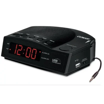 CONAIR® Alarm Clock Radio with USB Charging Port WCR14