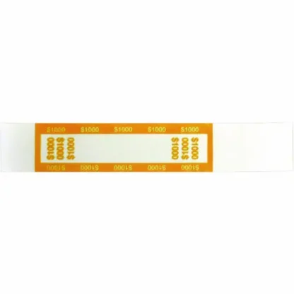 CONTROLTEK® Currency Straps, $10 Bill, $1,000, Self-Adhesive, 1,000/Pack