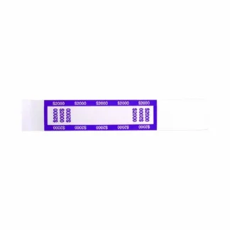 CONTROLTEK® Currency Straps, $20 Bill, $2,000, Self-Adhesive, 1,000/Pack