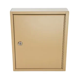 CONTROLTEK® Key Lockable Key Cabinet, 60-Key Capacity, Metal, Sand