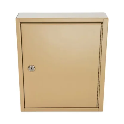 CONTROLTEK® Key Lockable Key Cabinet, 60-Key Capacity, Metal, Sand