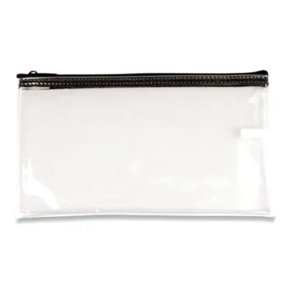 CONTROLTEK® Multipurpose Zipper Bags, Vinyl, 11 x 6, Clear