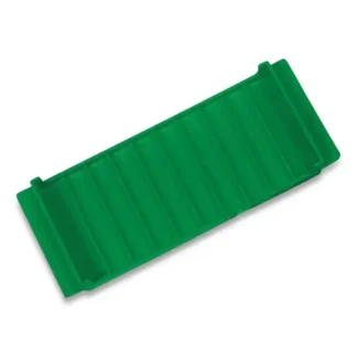 CONTROLTEK® Stackable Plastic Coin Tray, Dimes, 10 Compartments, Green