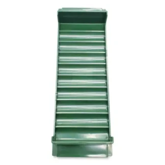 CONTROLTEK® Stackable Plastic Coin Tray, Dimes, Green, 2/Pack