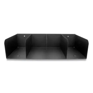 CONTROLTEK® Trays, Heavy Gauge Steel, Black, 4 Compartments