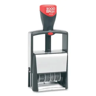 COSCO 2000PLUS® Classic Line Message Dater, Self-Inking, 12 Phrases, 5 Years, Black