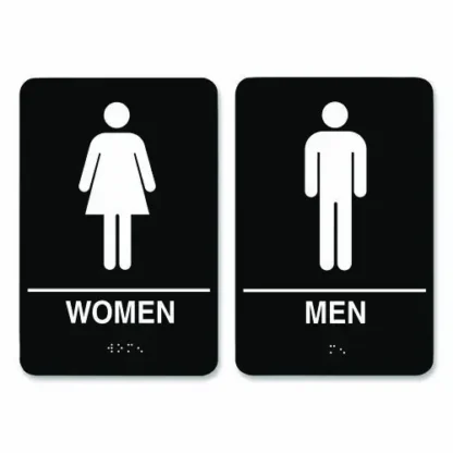COSCO Indoor Restroom Door Sign